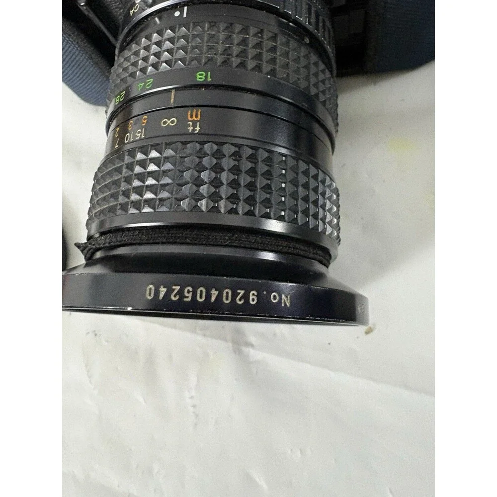 Canon A-1 35mm Film Camera with toyo optics 28mm 1:3.5 Lens and F=28-80  Tested